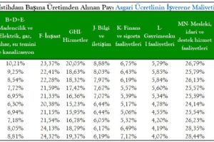 Sektörlere Göre Asgari Ücret Değerlendirmesi: 2021-2024