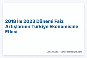 2018 İle 2023 Dönemi Faiz Artışlarının Türkiye Ekonomisine Etkisi