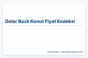 Dolar Bazlı Konut Fiyat Endeksi | Ocak 2010 — Eylül 2025 | Aylık