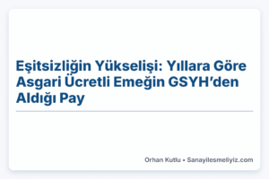 Eşitsizliğin Yükselişi: Yıllara Göre Asgari Ücretli Emeğin GSYH’den Aldığı Pay