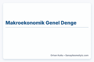 Makroekonomik Genel Denge: 1998-2023