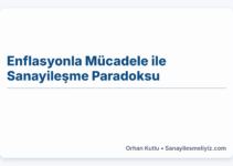 Enflasyonla Mücadele ile Sanayileşme Paradoksu Enflasyonla Mücadele ile Sanayileşme Paradoksu